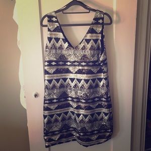 Sequin body dress